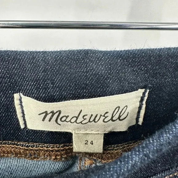 Madewell Pull-On Skinny Flare Jeans in Havenley Wash Size 24 B1102 - Picture 7 of 9